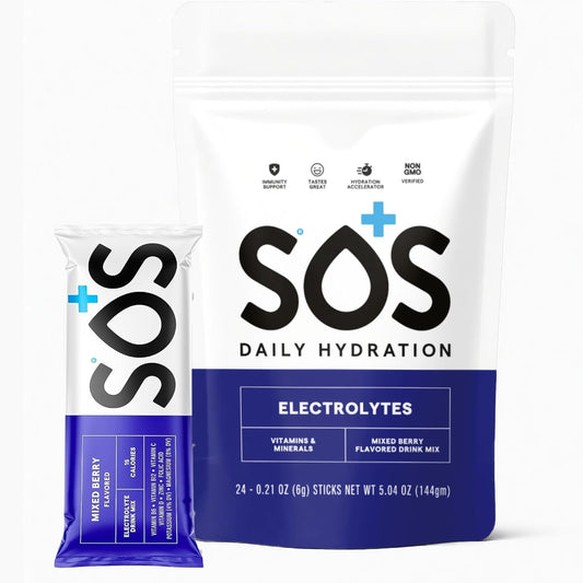 SOS Electrolyte Packet Bundle - Mixed Berry 24-ct