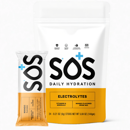SOS Electrolyte Packet Bundle - Mango 24-ct