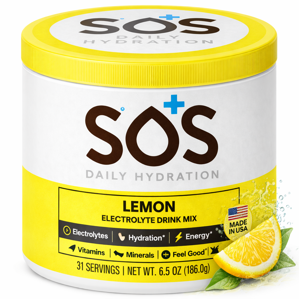 SOS Daily -  Electrolyte Powder - Lemon 31 Serving Tub