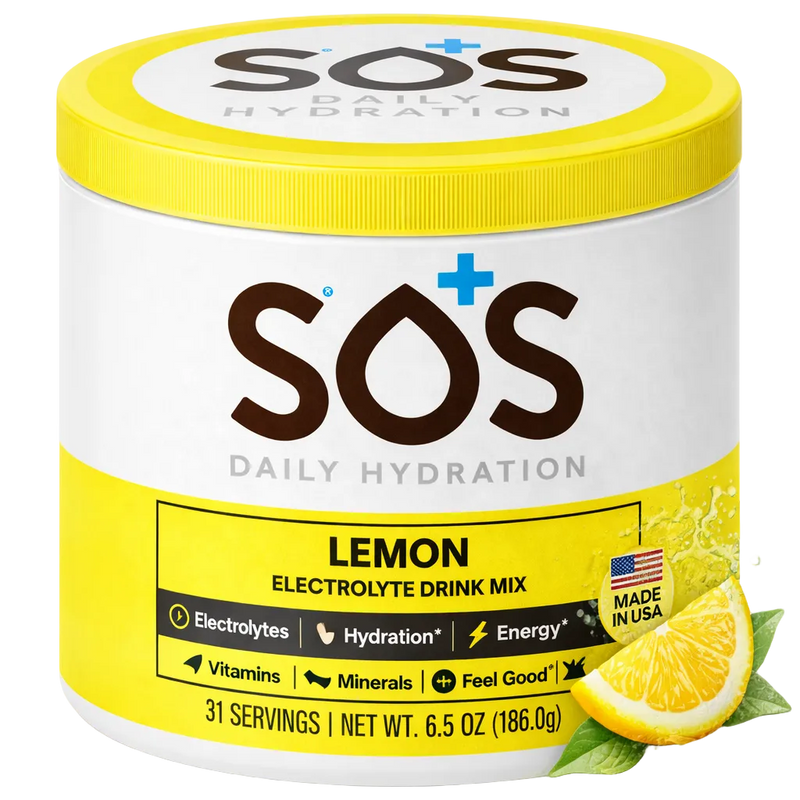SOS Daily -  Electrolyte Powder - Lemon 31 Serving Tub