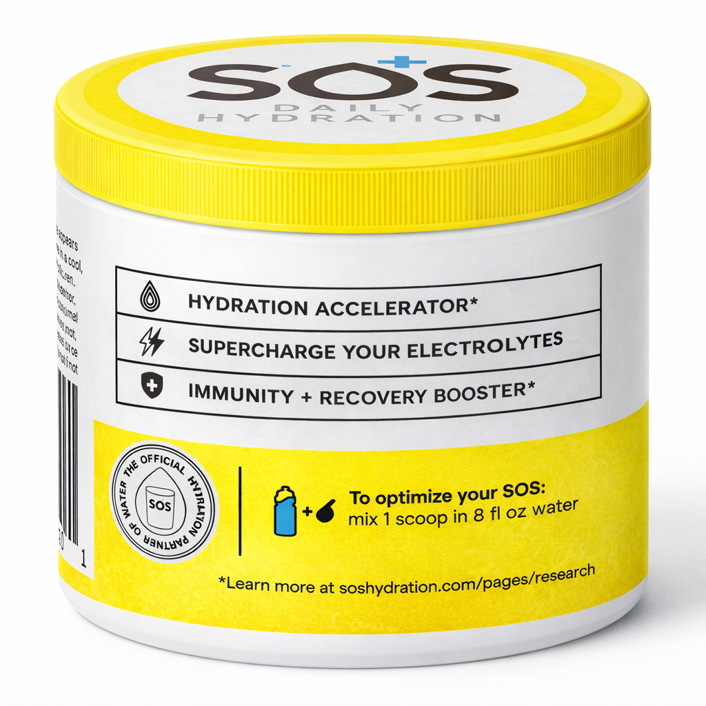 SOS Daily -  Electrolyte Powder - Lemon 31 Serving Tub