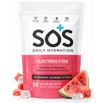 SOS Electrolyte Packet Bundle - Watermelon 24-ct