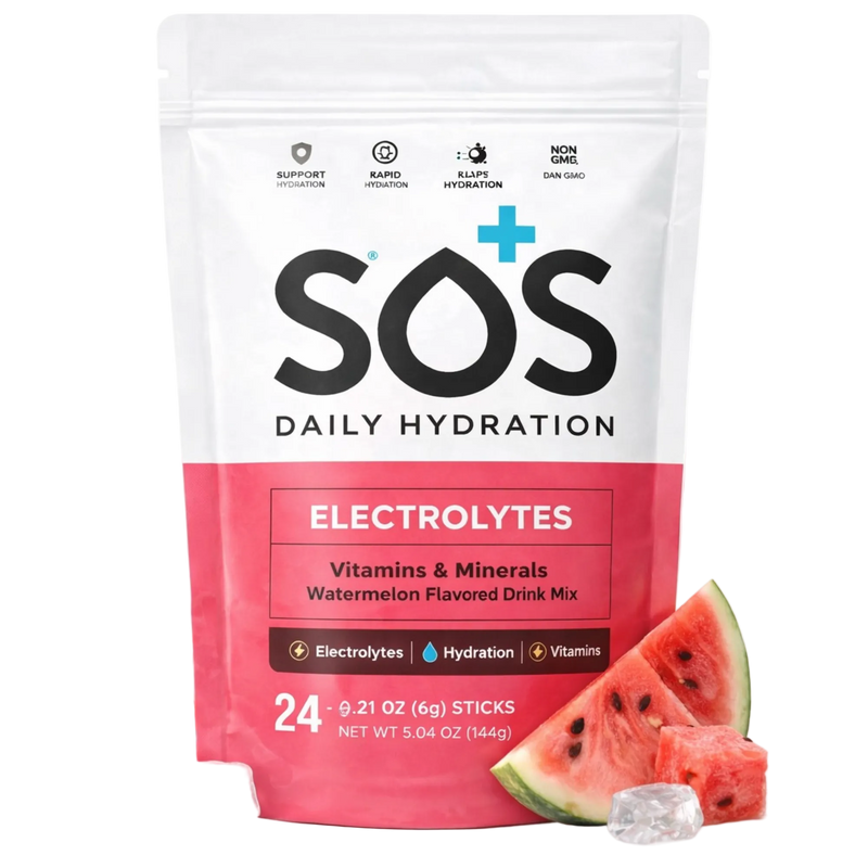 SOS Electrolyte Packet Bundle - Watermelon 24-ct