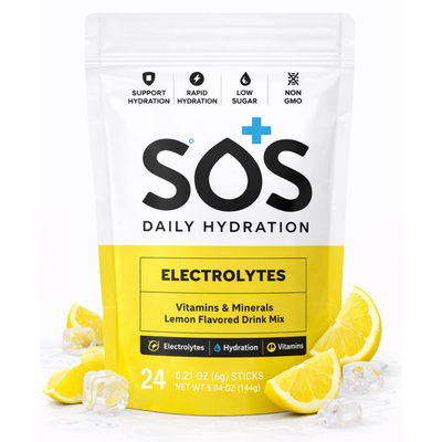 SOS Electrolyte Packet Bundle - Lemon 24-ct