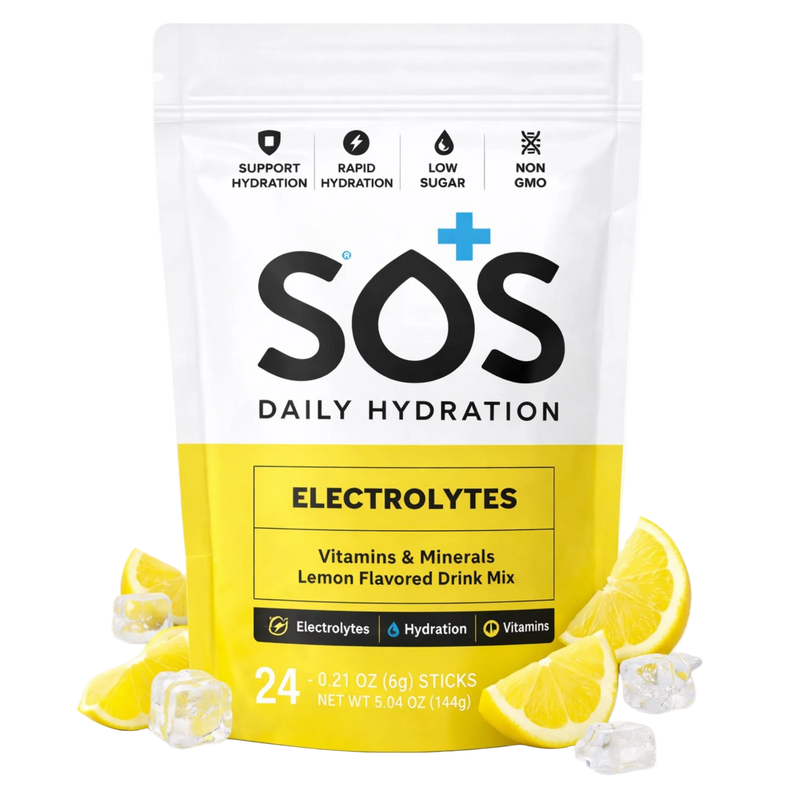 SOS Electrolyte Packet Bundle - Lemon 24-ct