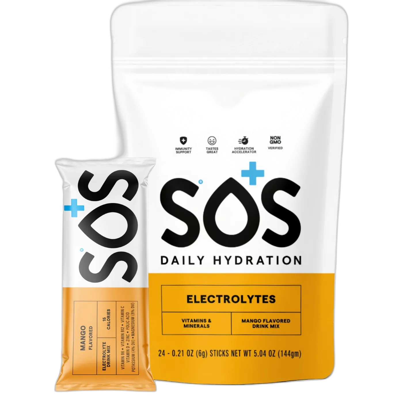 SOS Electrolyte Packet Bundle - Mango  24-ct
